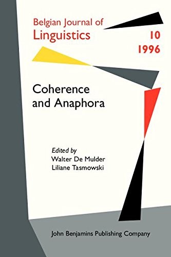 Coherence and Anaphora