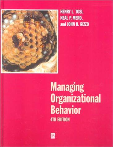 Managing organizational behavior