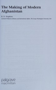 The making of modern Afghanistan