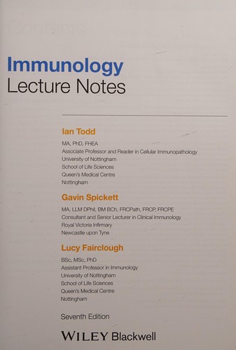 Immunology