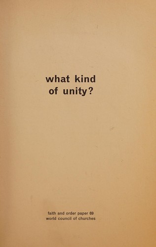 What kind of unity?