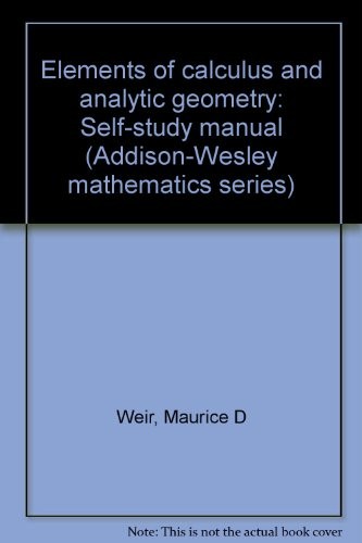 Elements of calculus and analytic geometry