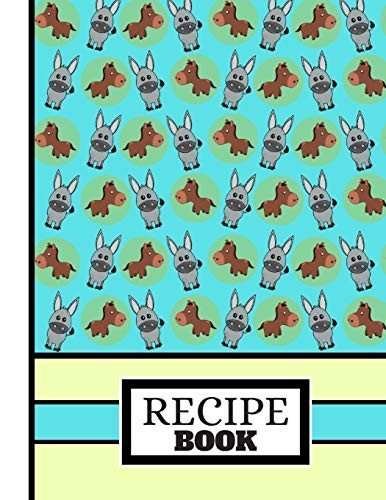 : Sweet Donkey Sky Blue/Creamy Yellow Pattern Cookery Gift