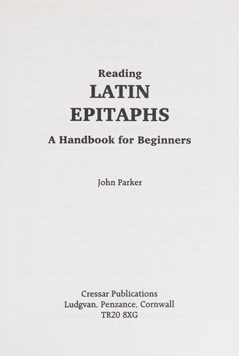 Reading Latin epitaphs