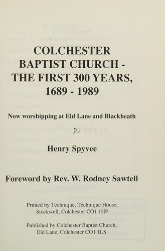 Colchester Baptist Church