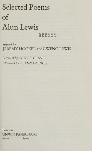 Selected poems of Alun Lewis