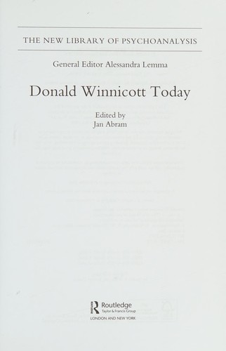 Donald Winnicott today