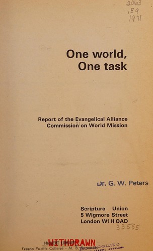 One world, one task