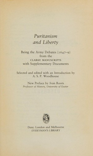 Puritanism and liberty