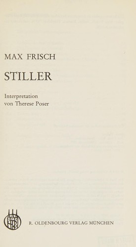 Max Frisch, Stiller