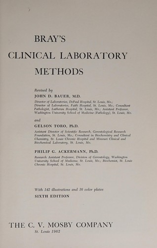 Clinical laboratory methods