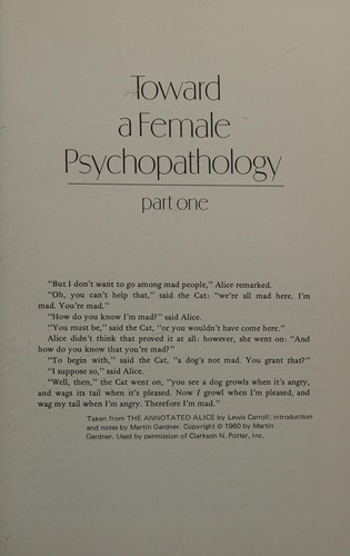 The psychopathology of women