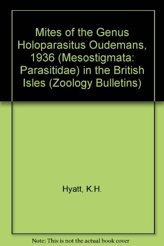 Mites of the Genus Holoparasitus Oudemans, 1936 (Mesostigmata (Zoology Bulletins)