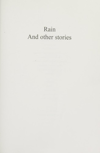 Rain and other stories