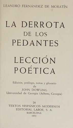 La derrota de los pedantes