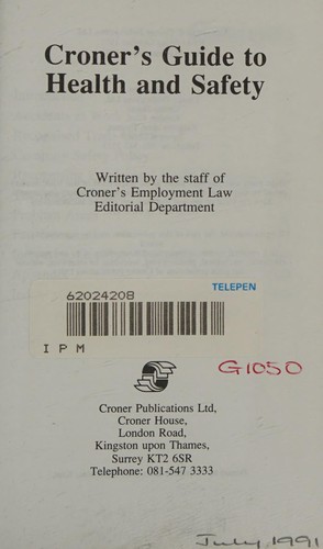 Croner's Guide to Health and Safety