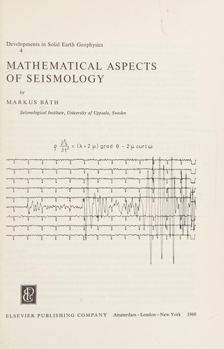 Mathematical aspects of seismology