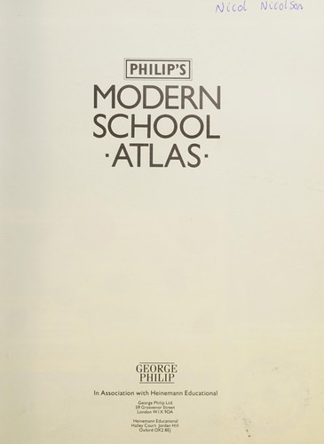 Philip's modern school atlas