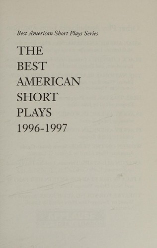 The best American short plays, 1996-1997