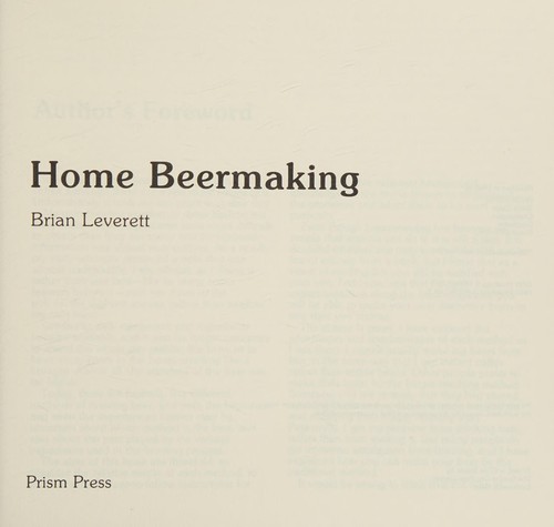 Home Beermaking