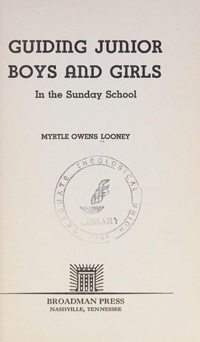 Guiding junior boys and girls in Sunday school
