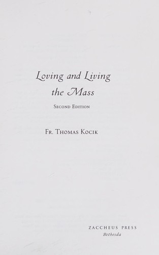 Loving and living the Mass