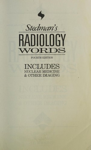 Stedman's radiology words