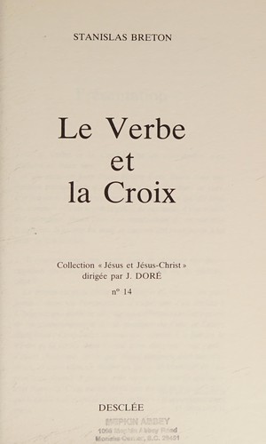 Le Verbe et la croix