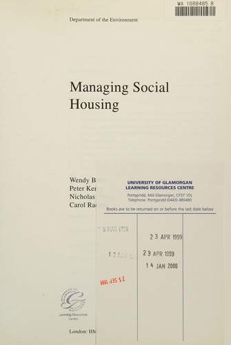 Managing Social Housing