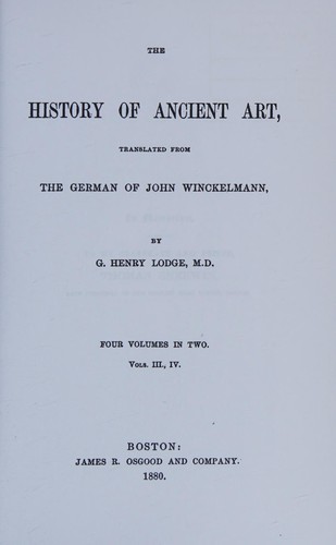 Essay on the philosophy and history of art