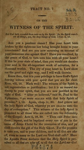 On the witness of the spirit