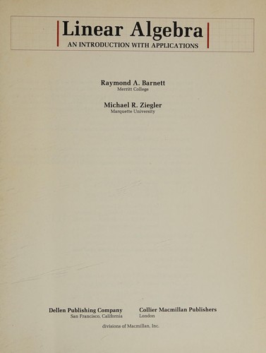 Linear algebra