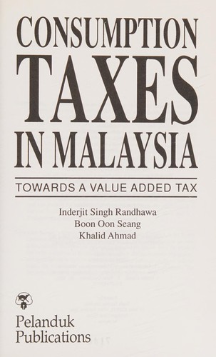 Consumption taxes in Malaysia