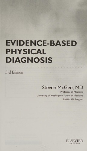 Evidence-based physical diagnosis