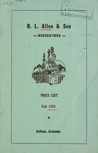 Price list fall 1953