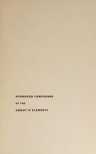 Hydrogen compounds of the group IV elements