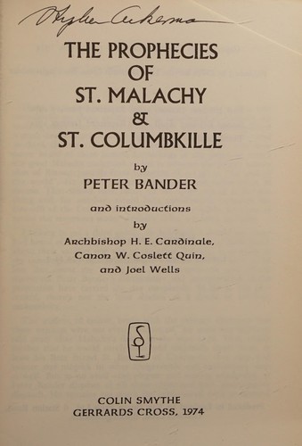 The Prophecies of St Malachy & St Columbkille