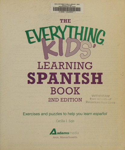 The everything kids' learning Spanish book