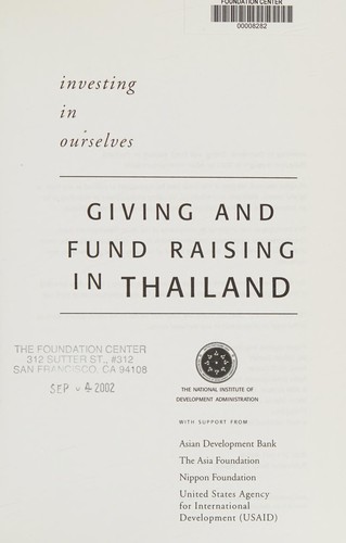 Giving and fund raising in Thailand