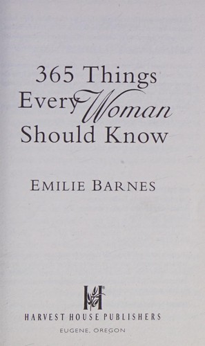 365 Things every woman should know