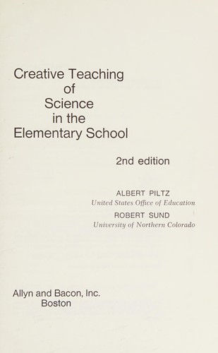 Creative teaching of science in the elementary school