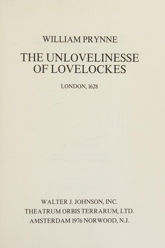 The unlovelinesse of lovelockes