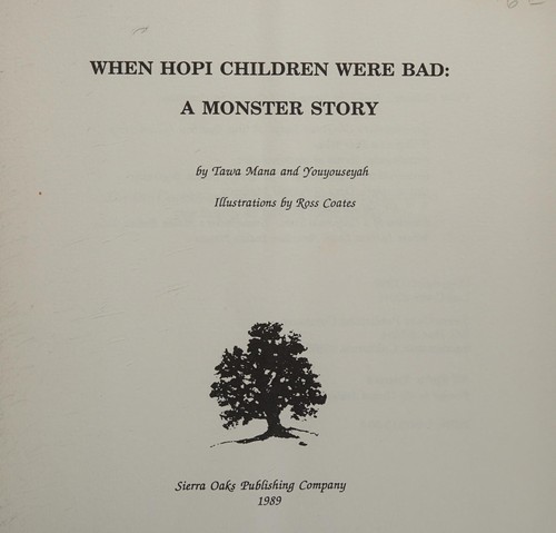 When Hopi children were bad