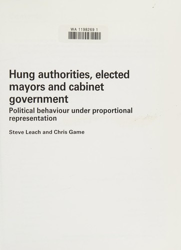 Hung authorities, elected mayors and cabinet government