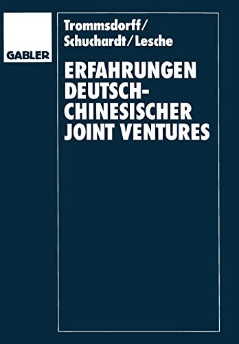 Erfahrungen deutsch-chinesischer joint Ventures