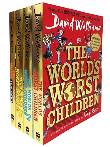 David Walliams Worlds Worst Children 4 Books Collection Set