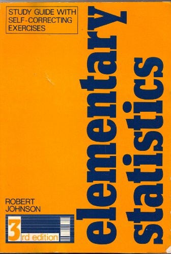 Study guide with self-correcting exercises for Elementary statistics