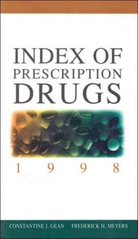 Index of prescription drugs 1998