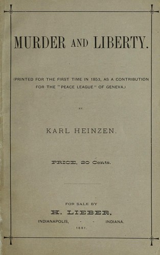 Murder and liberty