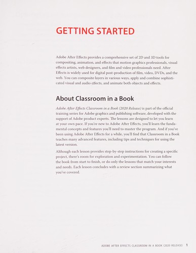 Adobe after Effects Classroom in a Book